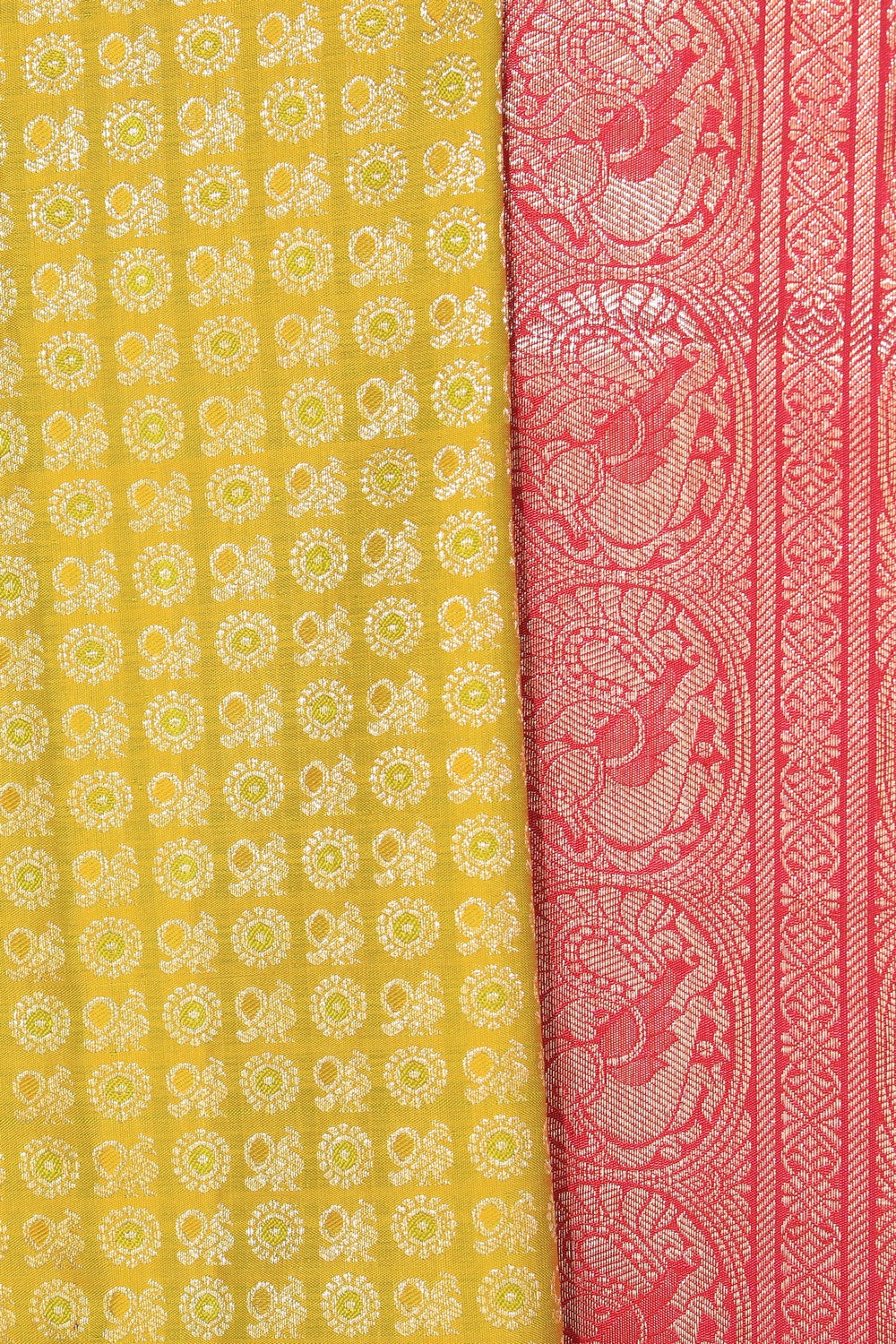 Image of Kanchiputta Brocade Spring-Green Saree